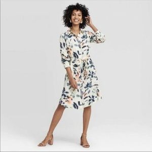 Floral long sleeve dress